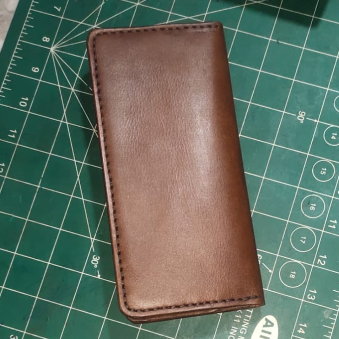 RegalFold long Wallet  Pure leather 100%